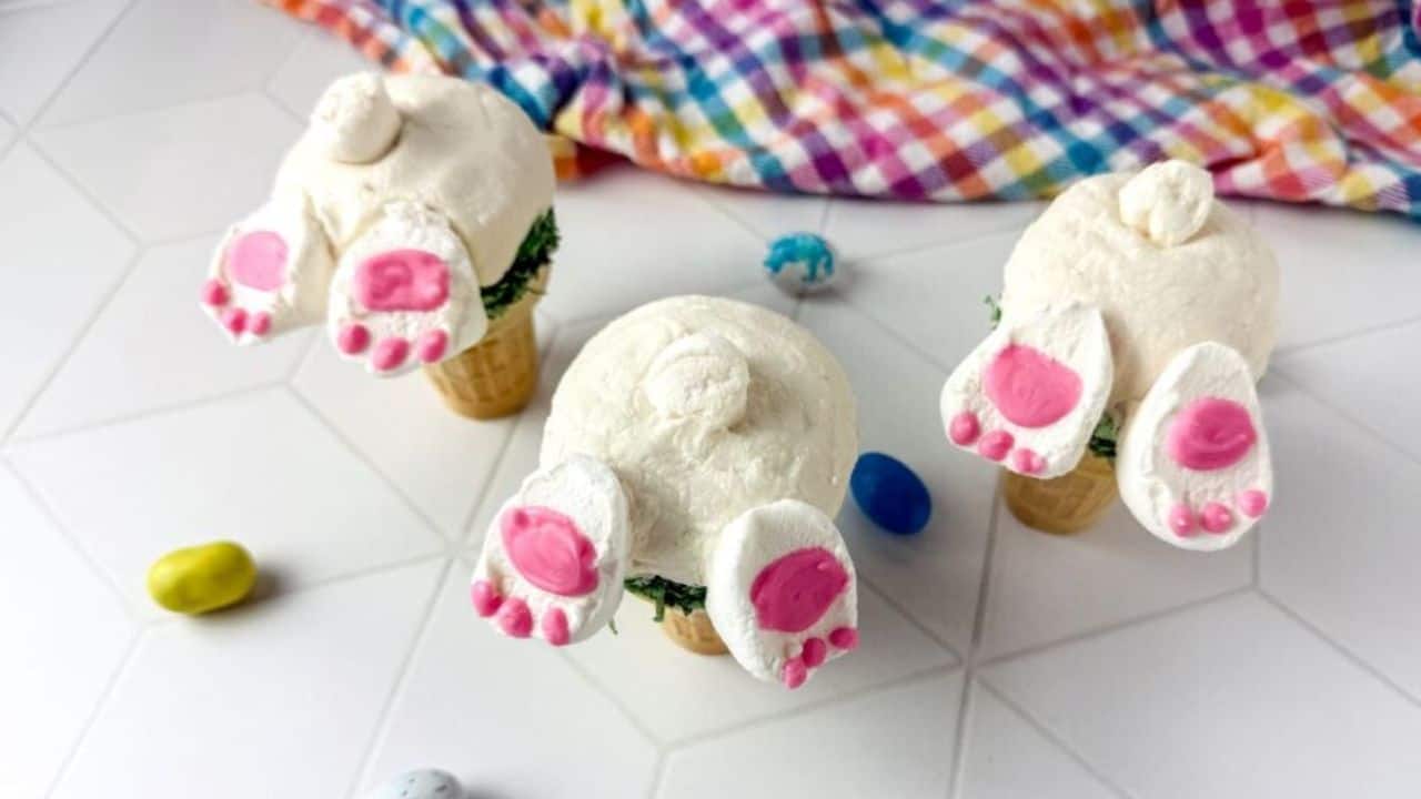 Bunny Cupcakes with Cones