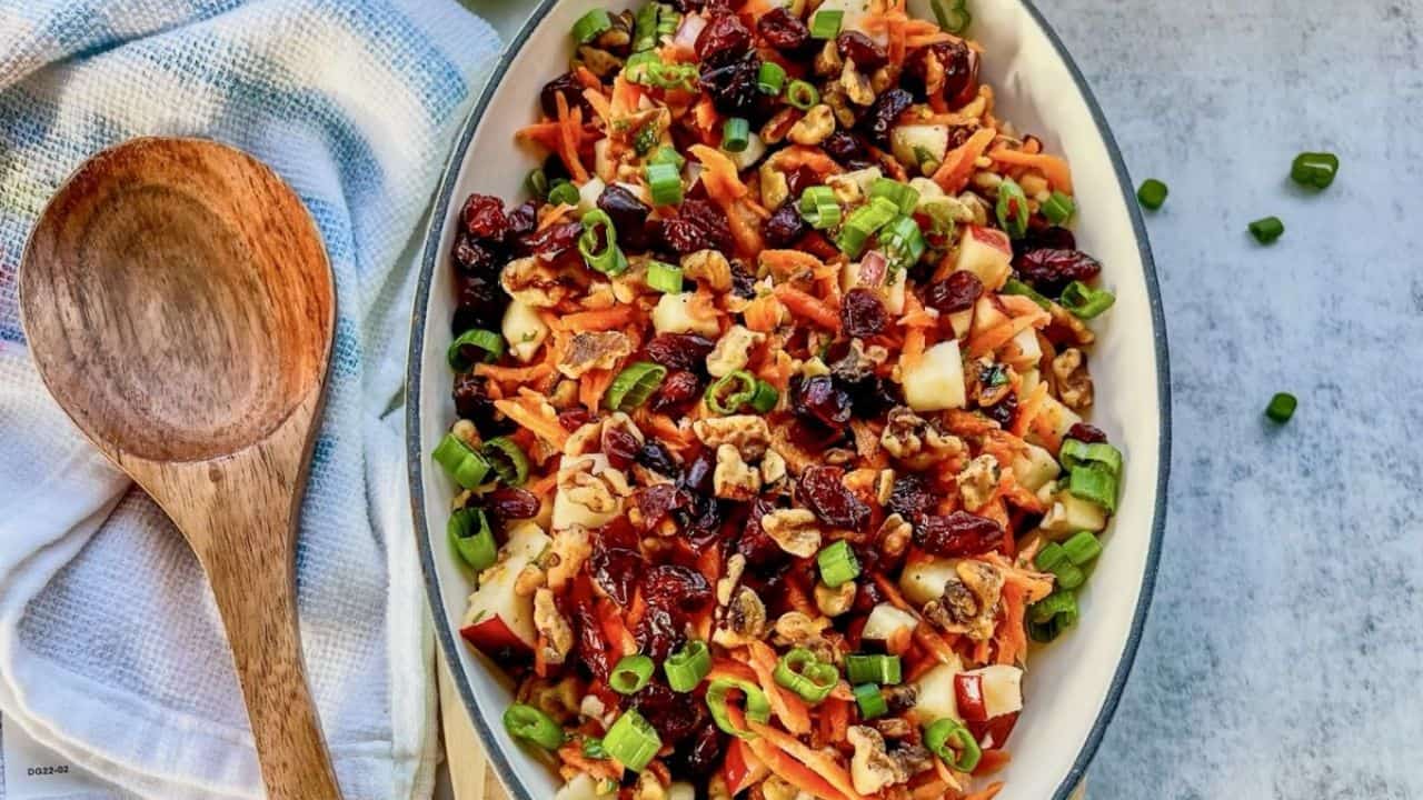Carrot Apple Walnut Salad
