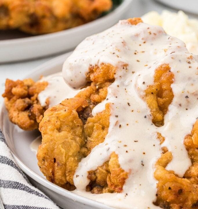 Chicken Fried Steak with White Gravy