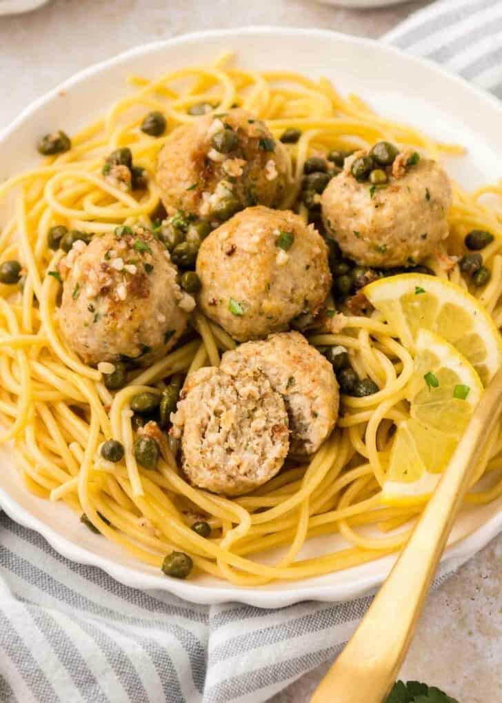 Chicken Piccata Meatballs