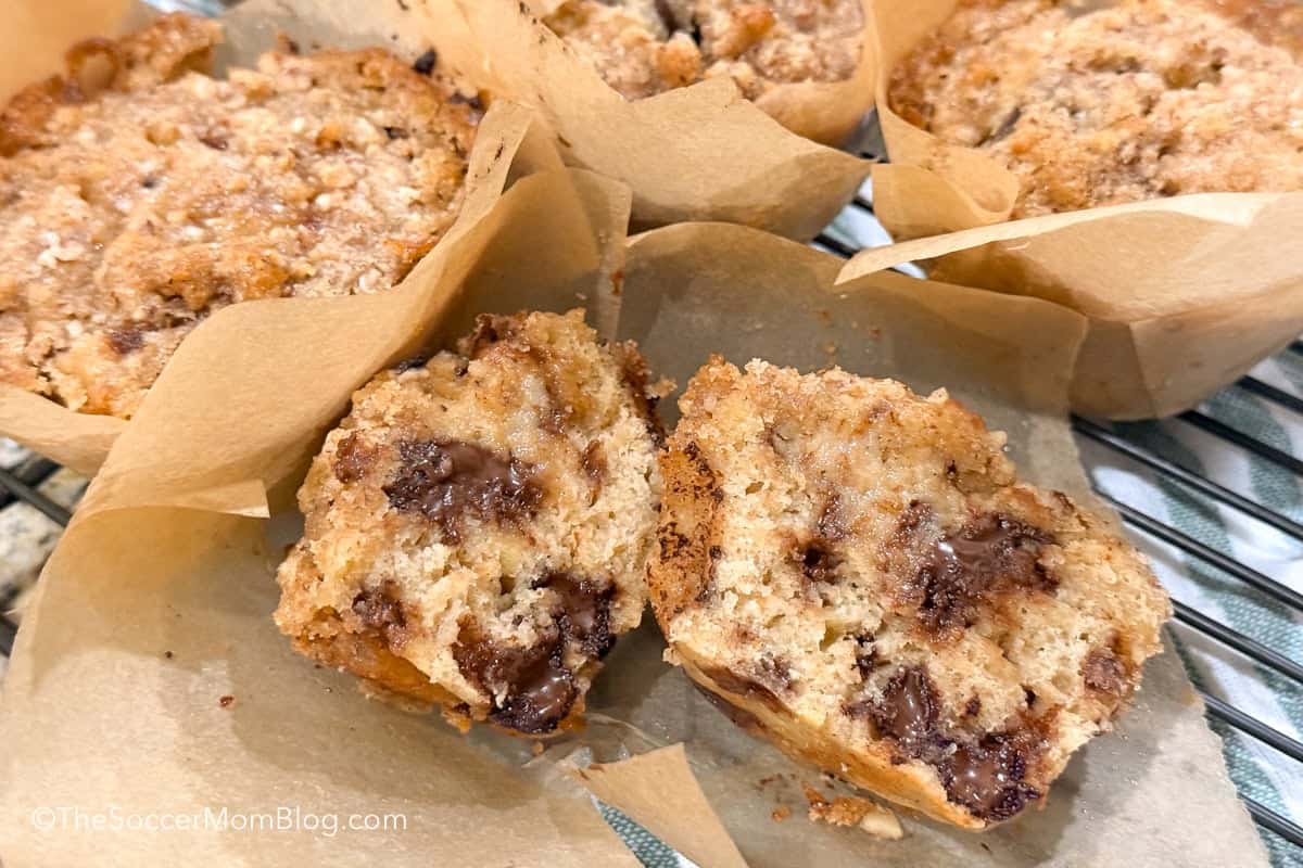 Chocolate Chip Banana Muffins