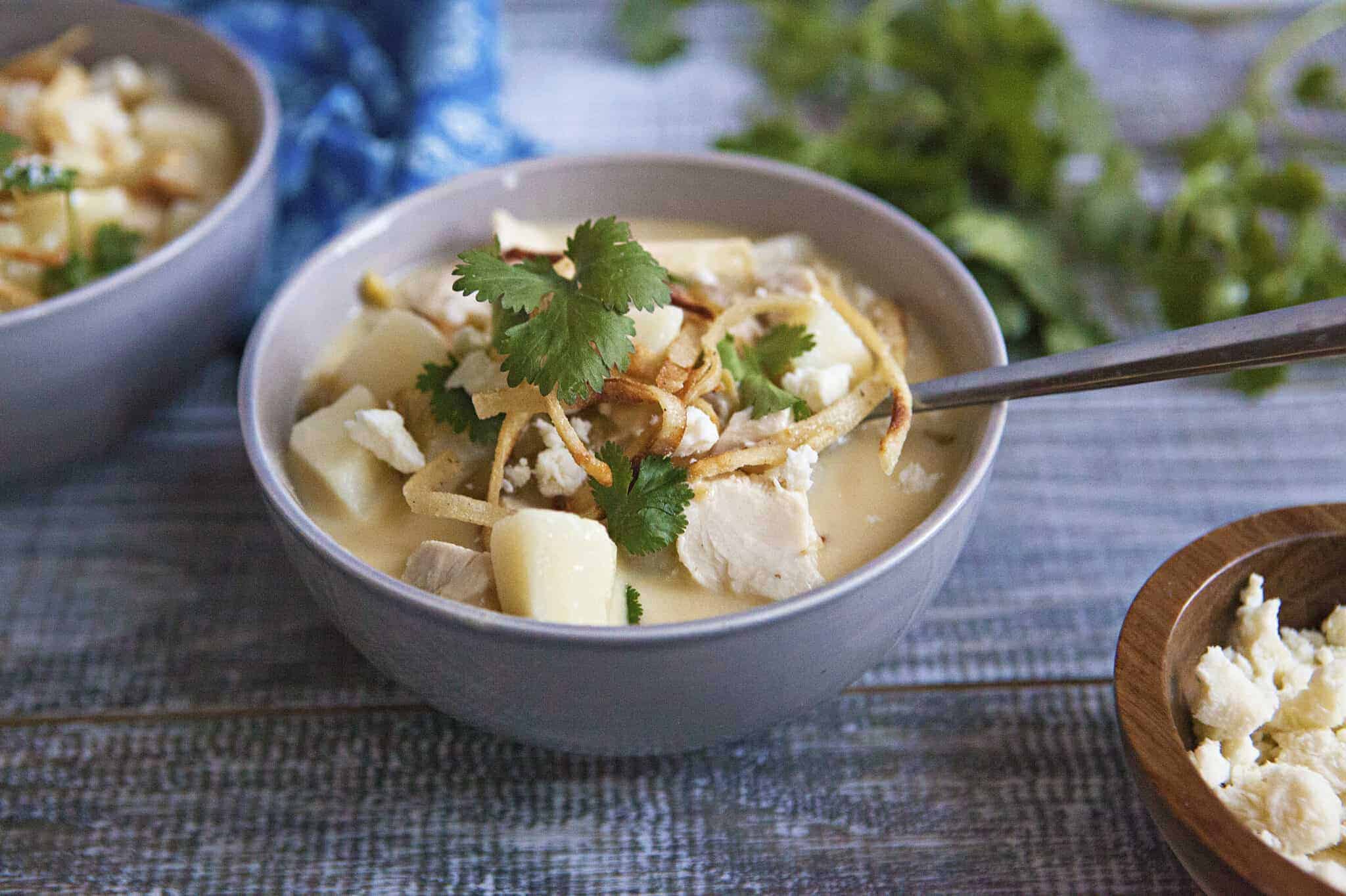 Cozy Green Chile Chicken Soup