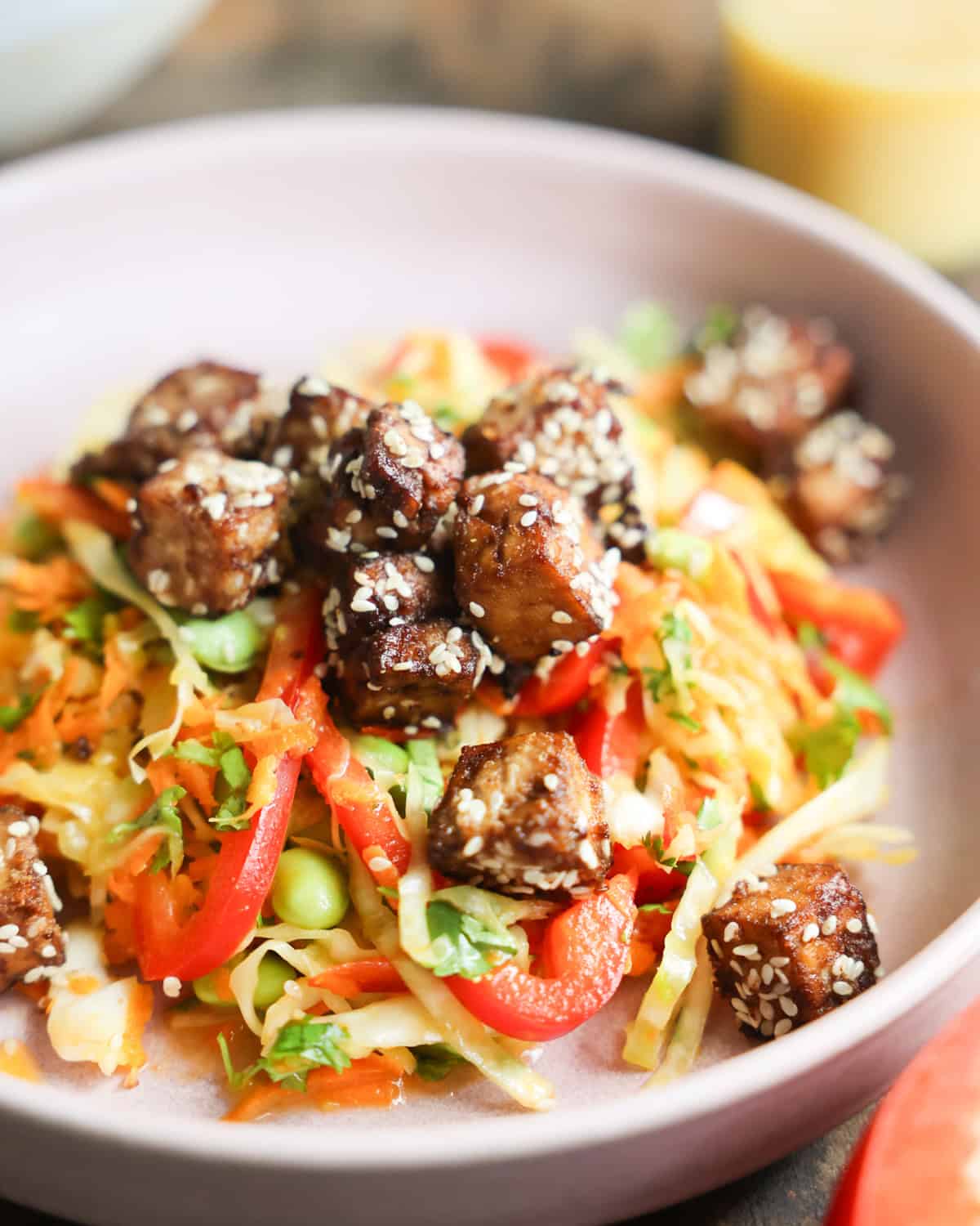 Crunchy Sesame Tofu Salad