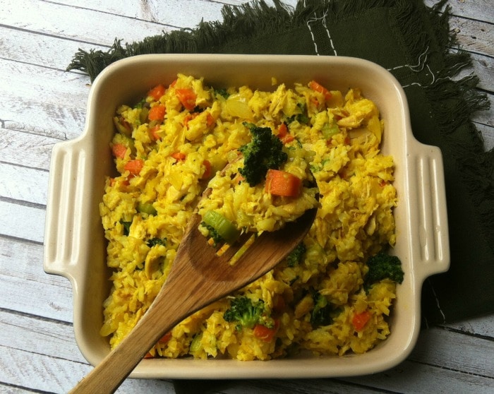 Curried Chicken Rice Casserole