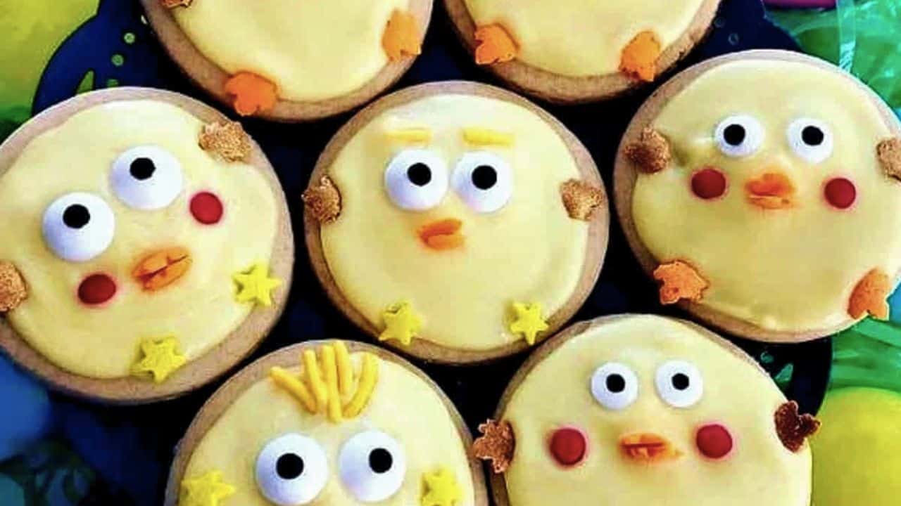 Easter Chick Cookies