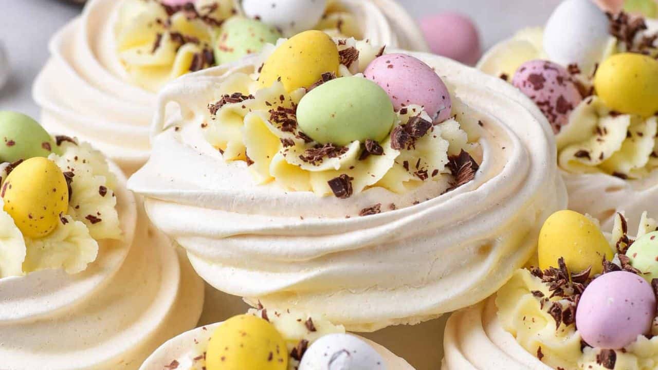 Easter Meringue Nests