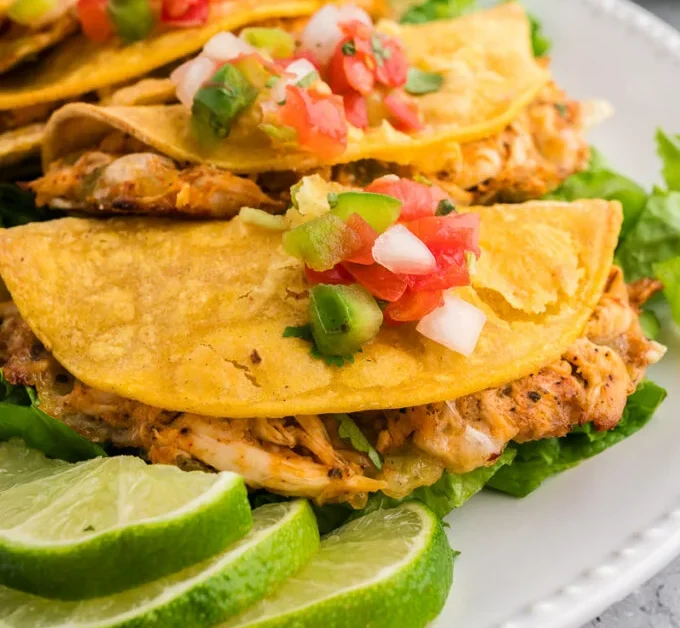 Easy Baked Chicken Tacos