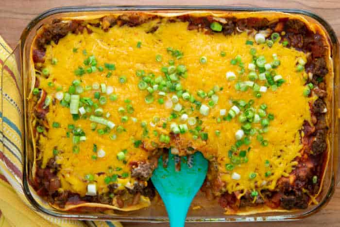 Easy Beef Enchilada Casserole