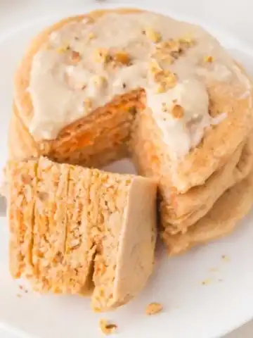 Fluffy Bright Carrot Cake Pancakes