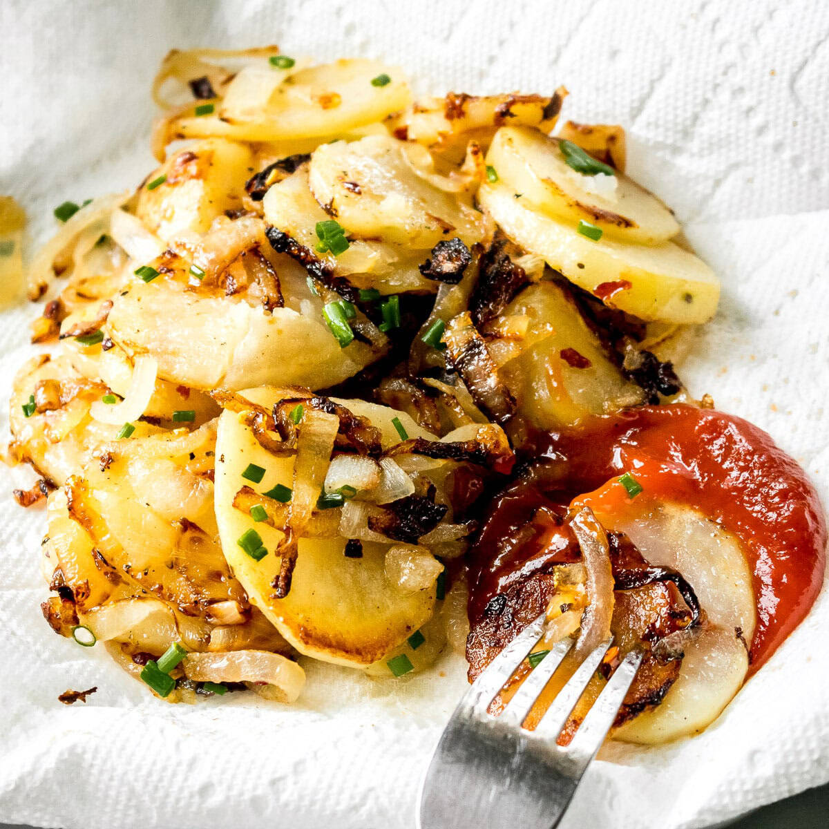 Fried Potatoes and Onions