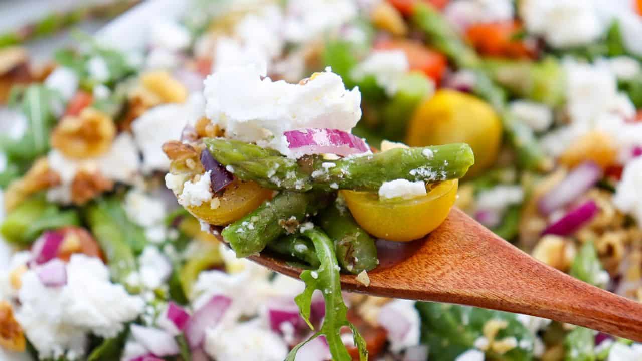 Goat Cheese and Asparagus Salad