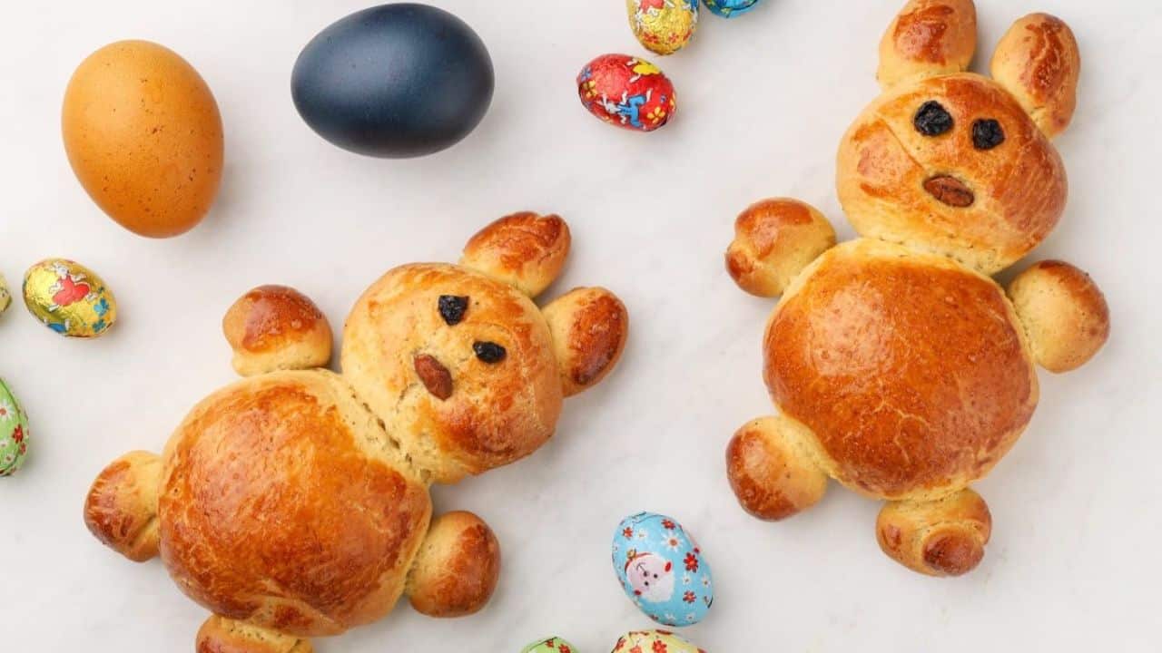 Greek Easter Bunny Bread