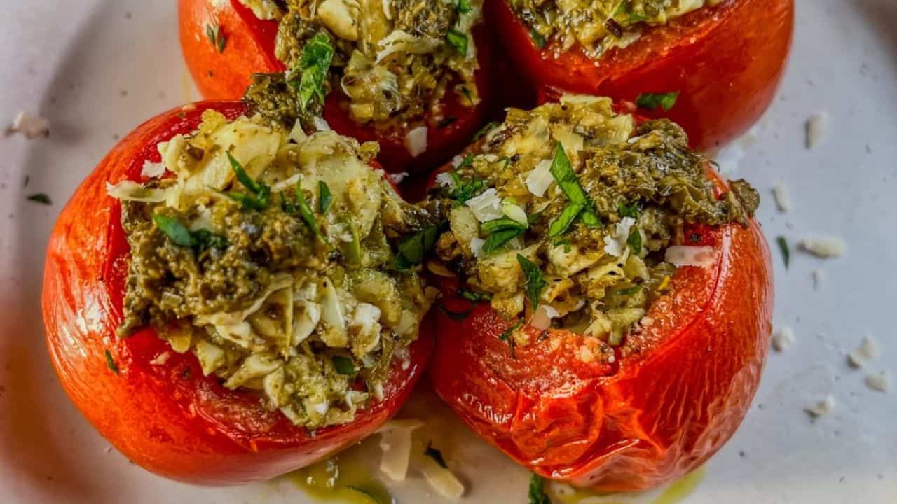 Greek Stuffed Tomatoes