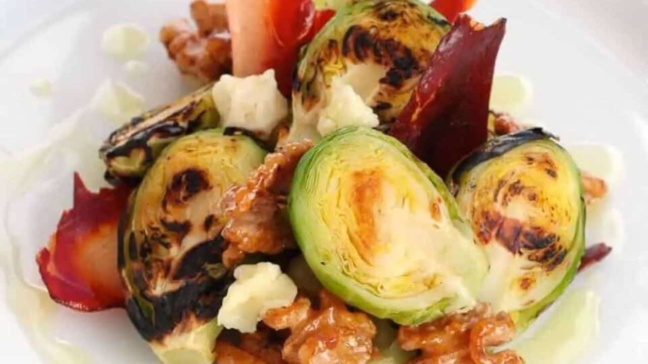 Grilled Brussel Sprout Salad