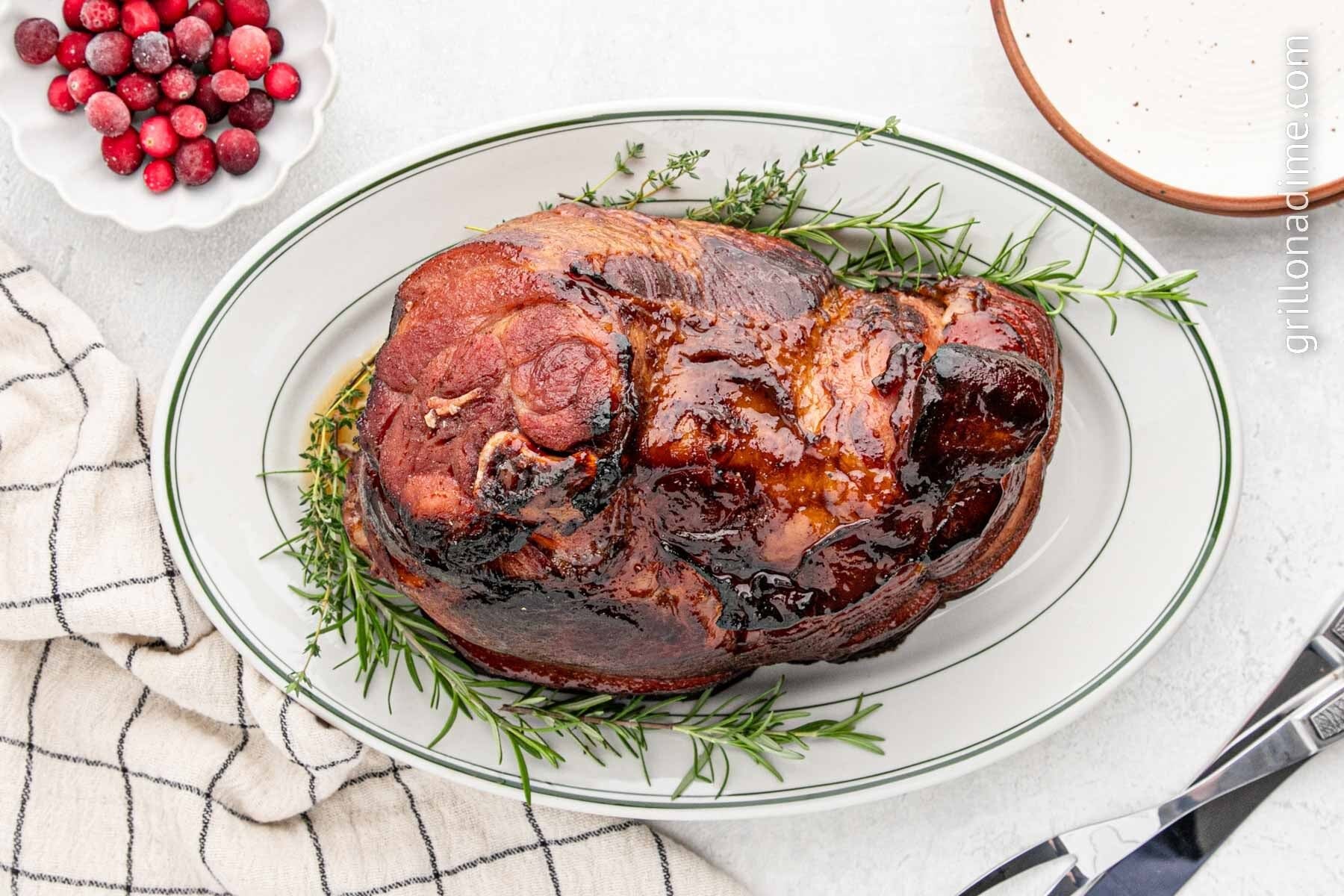 Grilled Spiral Ham