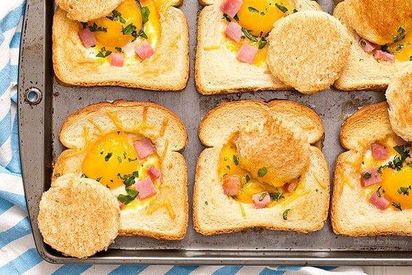 Ham and Cheese Baked Eggs