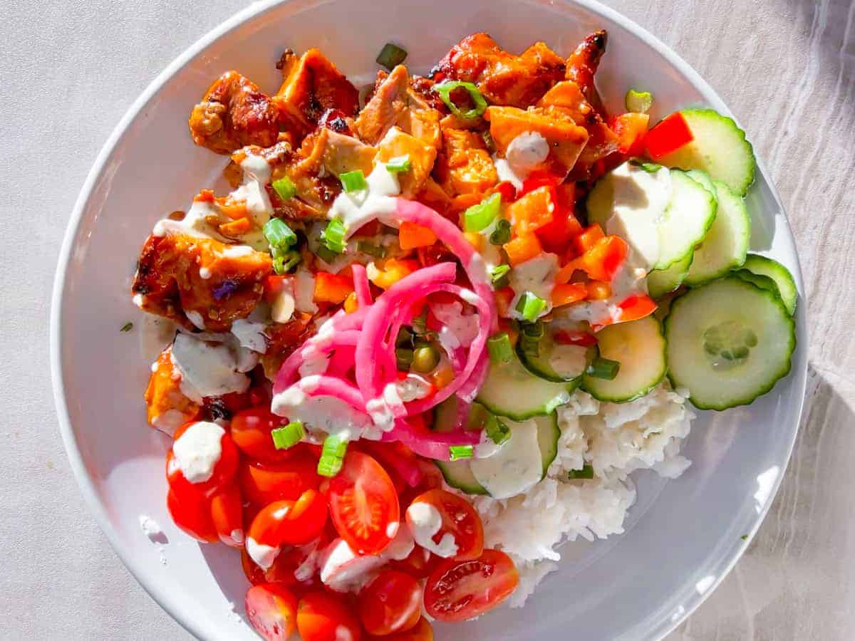 Healthy Buffalo Chicken Bowls