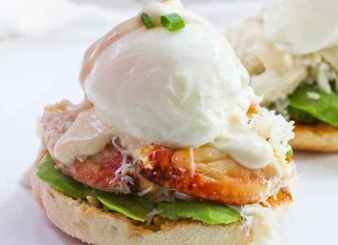 Healthy Crab Eggs Benedict
