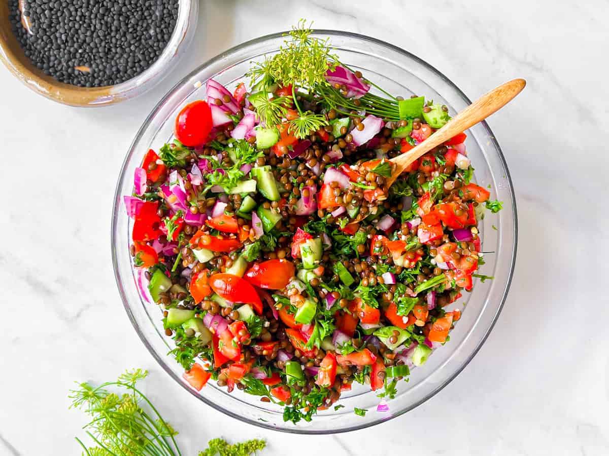 Lentil Tabbouleh Salad