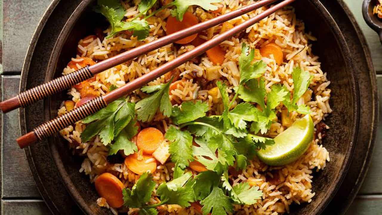 Lime Rice with Smoked Tofu