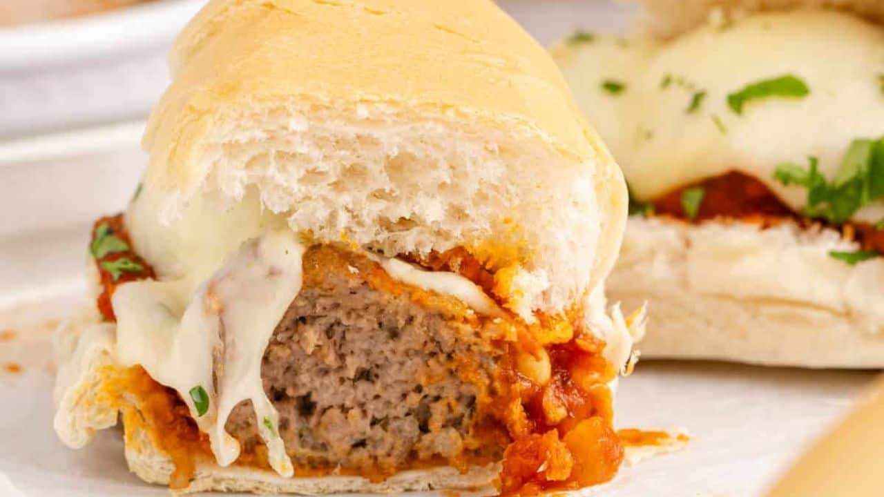 Meatball Parmigiana Sub