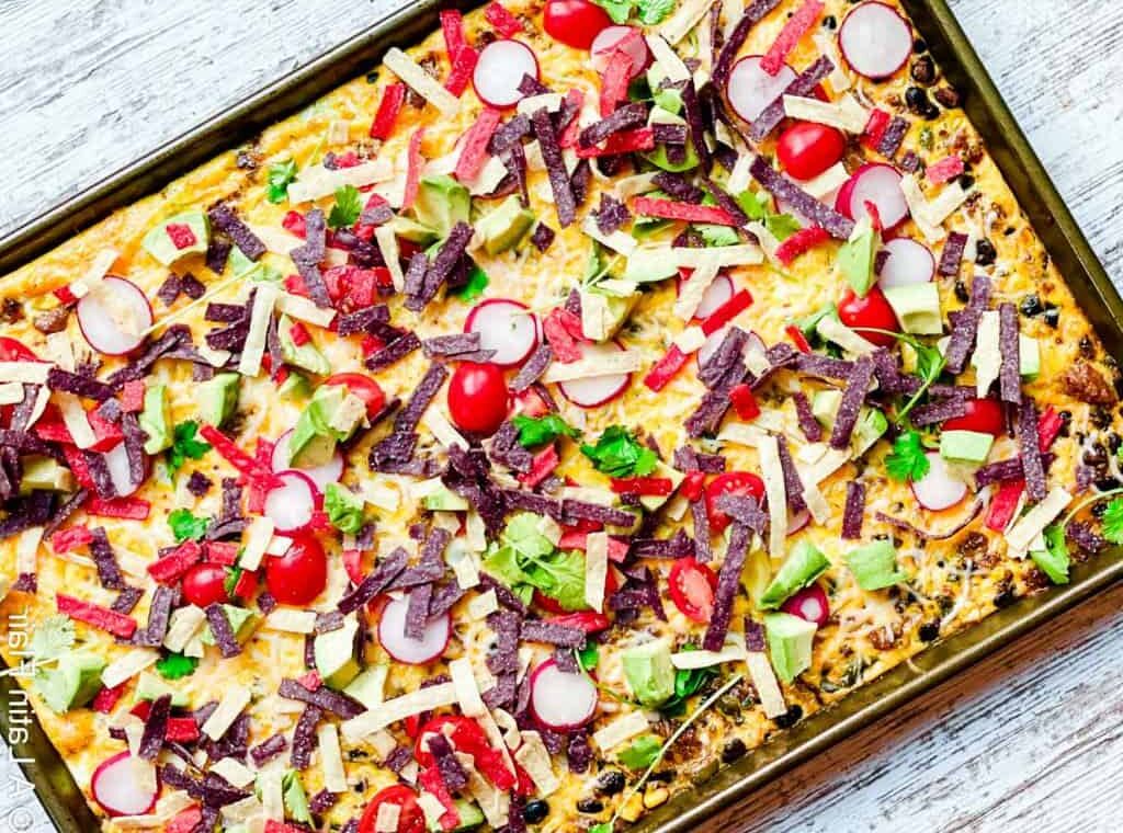 Mexican Sheet Pan Chorizo Frittata