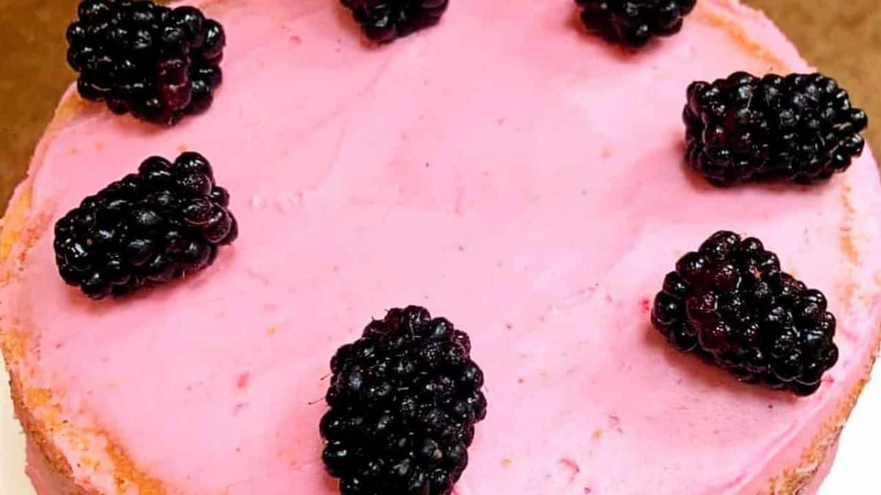 Naked Marionberry Cake