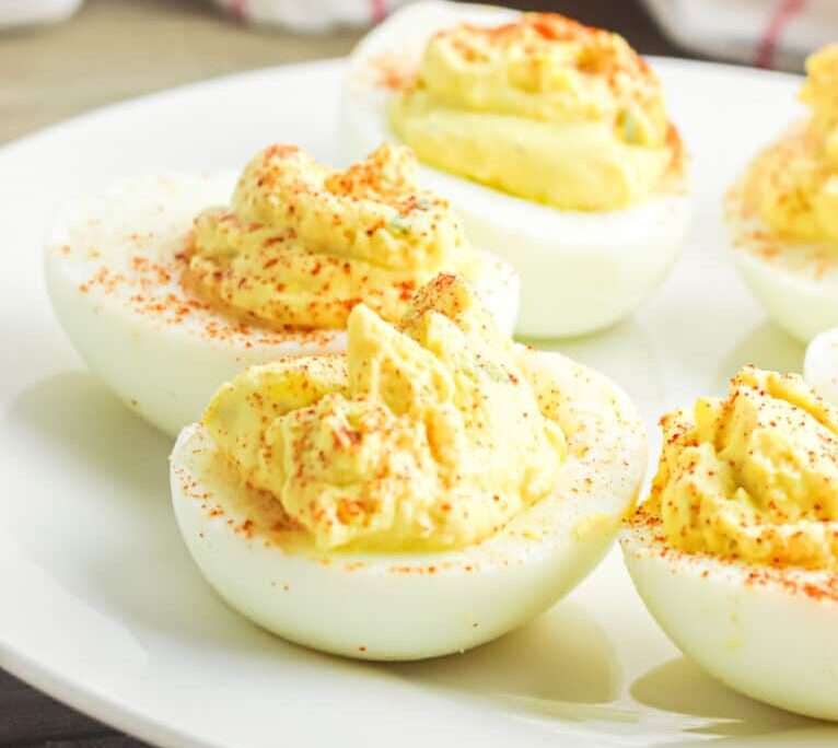 No Mayo Deviled Eggs