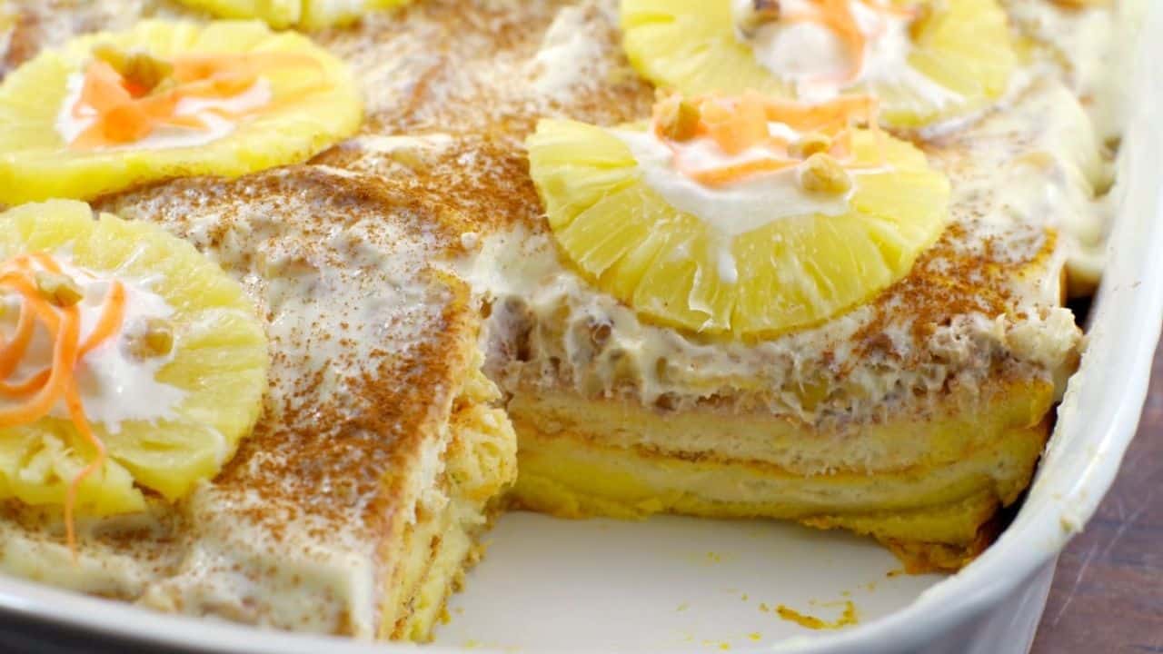 Overnight Carrot Cake French Toast Casserole