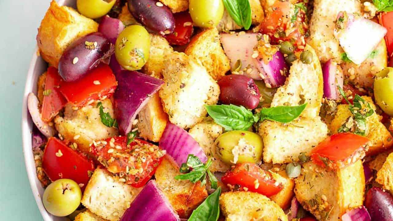 Panzanella Salad with Sourdough Bread