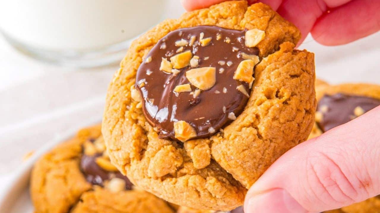 Peanut Butter Thumbprint Cookies