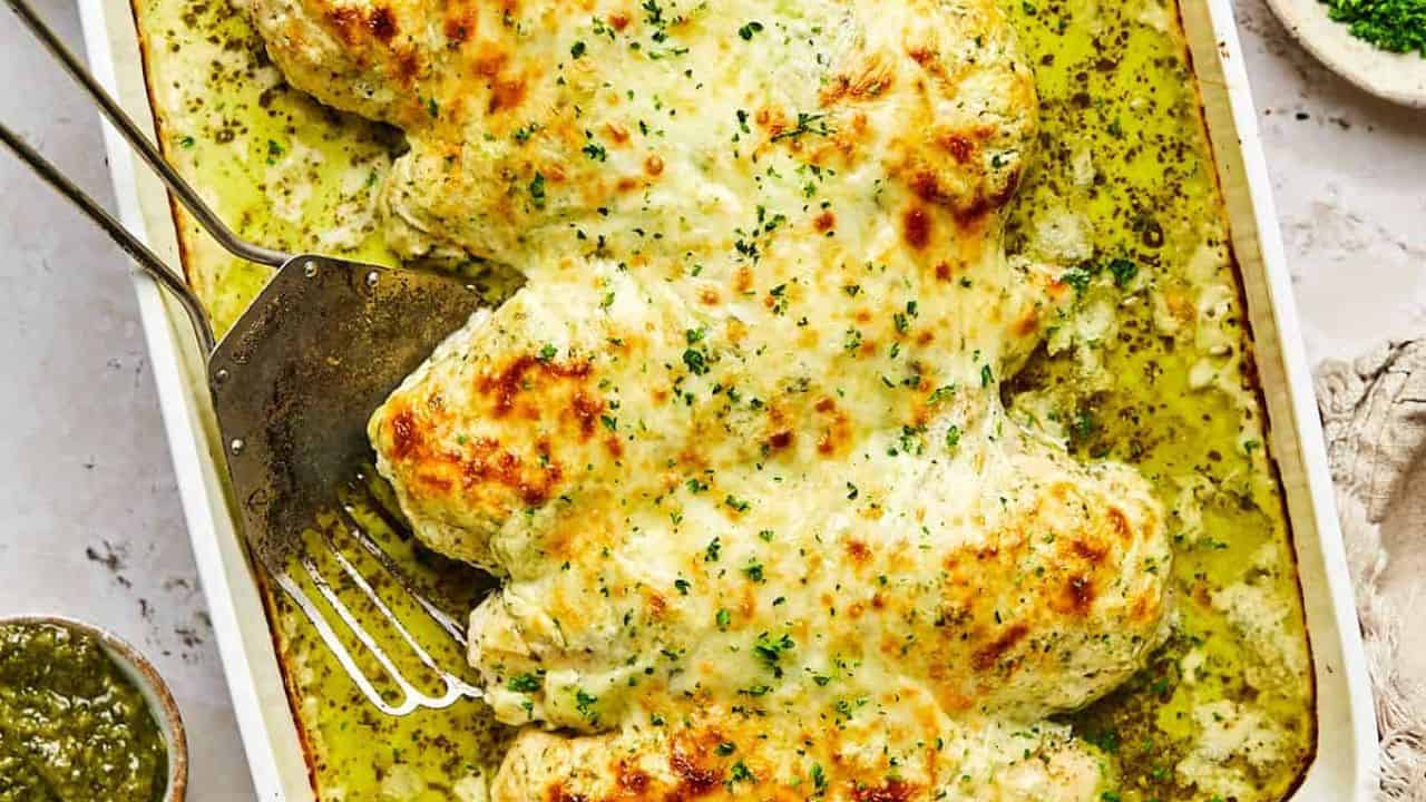 Pesto Chicken Bake
