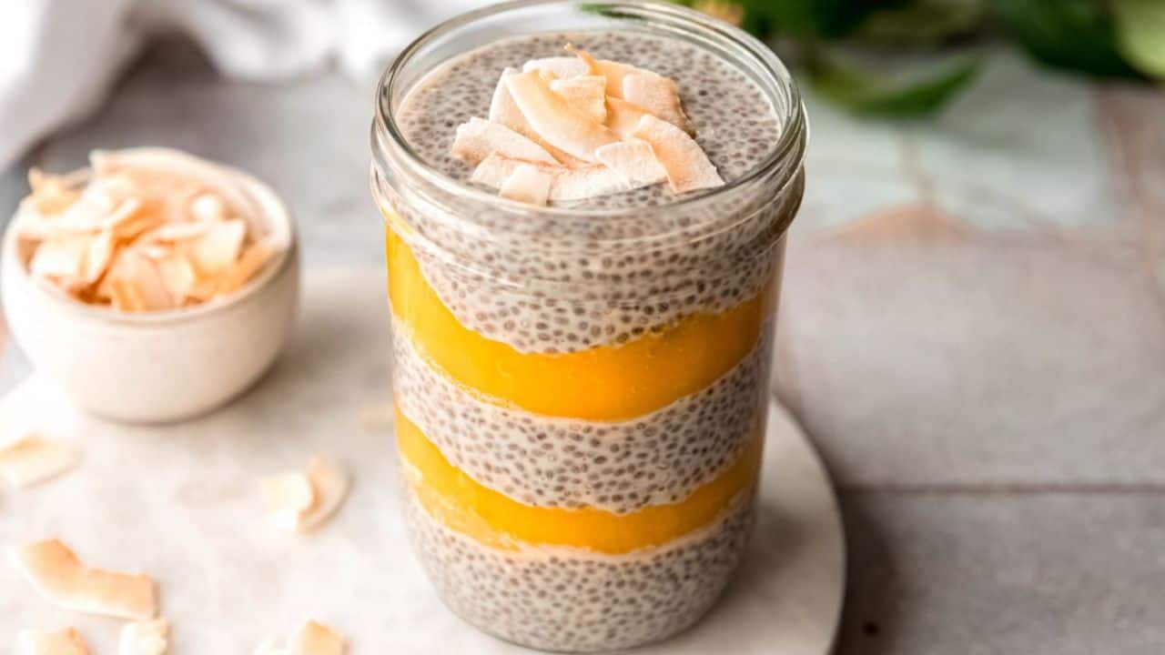 Protein Mango Chia Pudding
