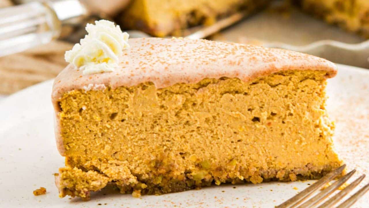 Pumpkin Cottage Cheese Cheesecake