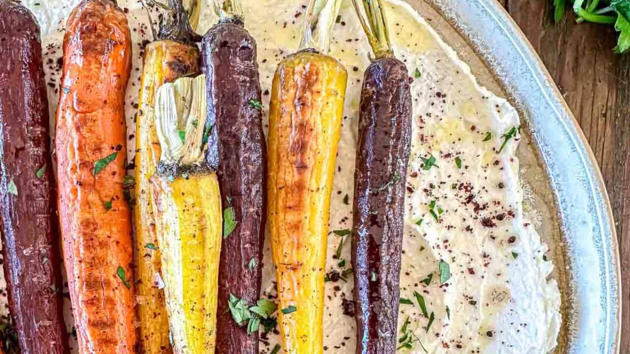 Roasted Carrots With Whipped Feta