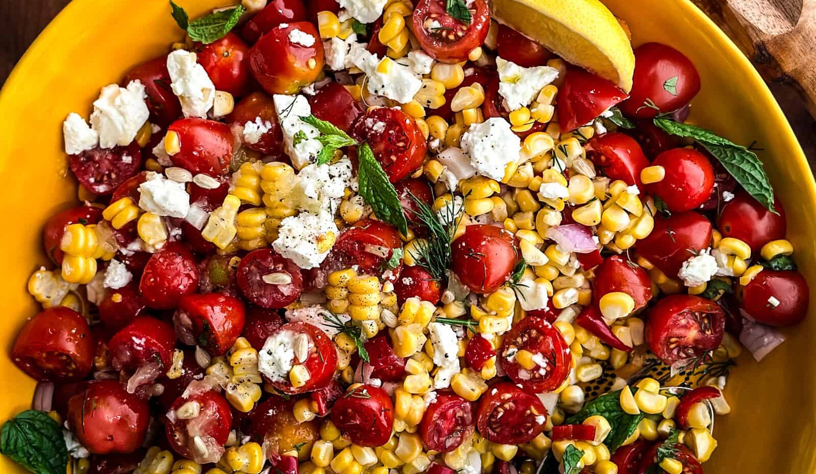 Roasted Corn Tomato Salad