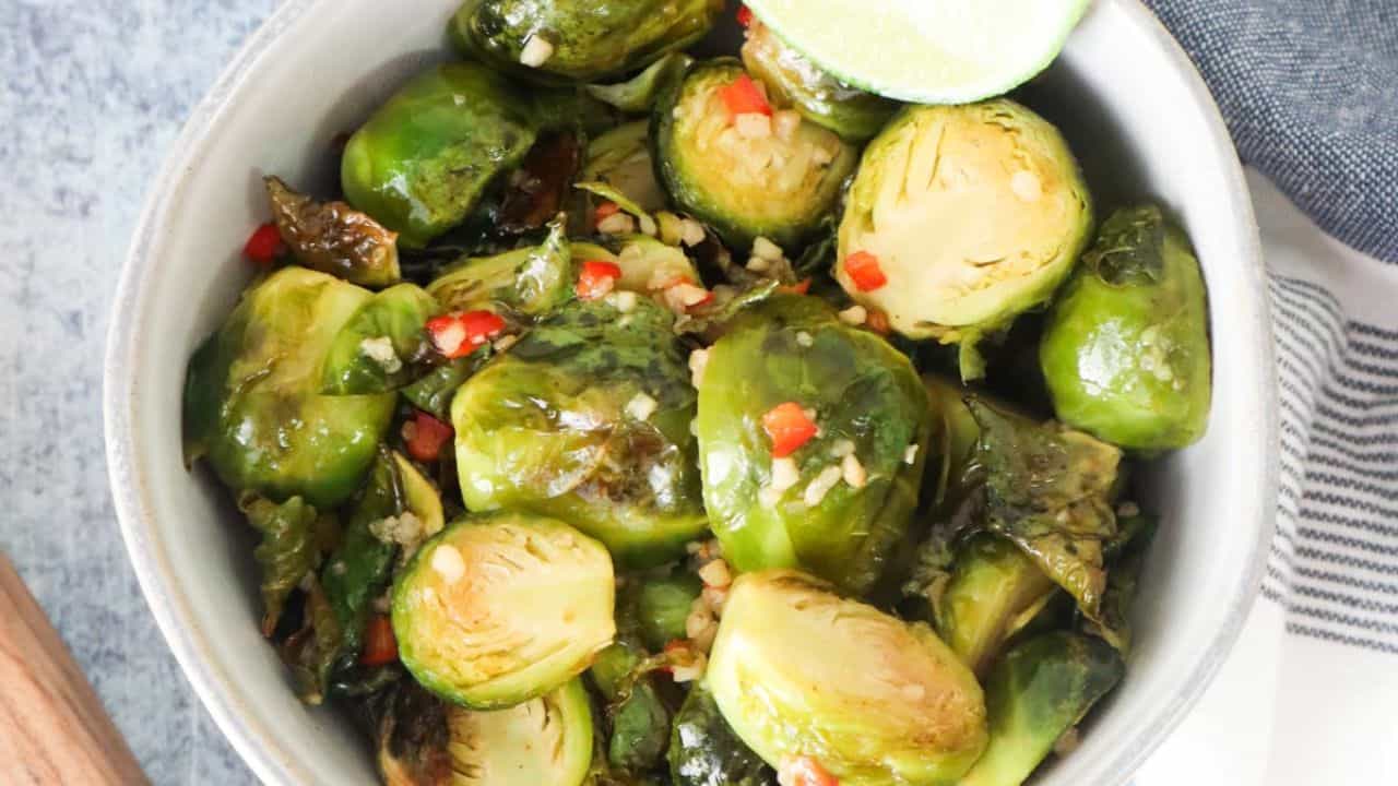 Roasted Thai Brussels Sprouts