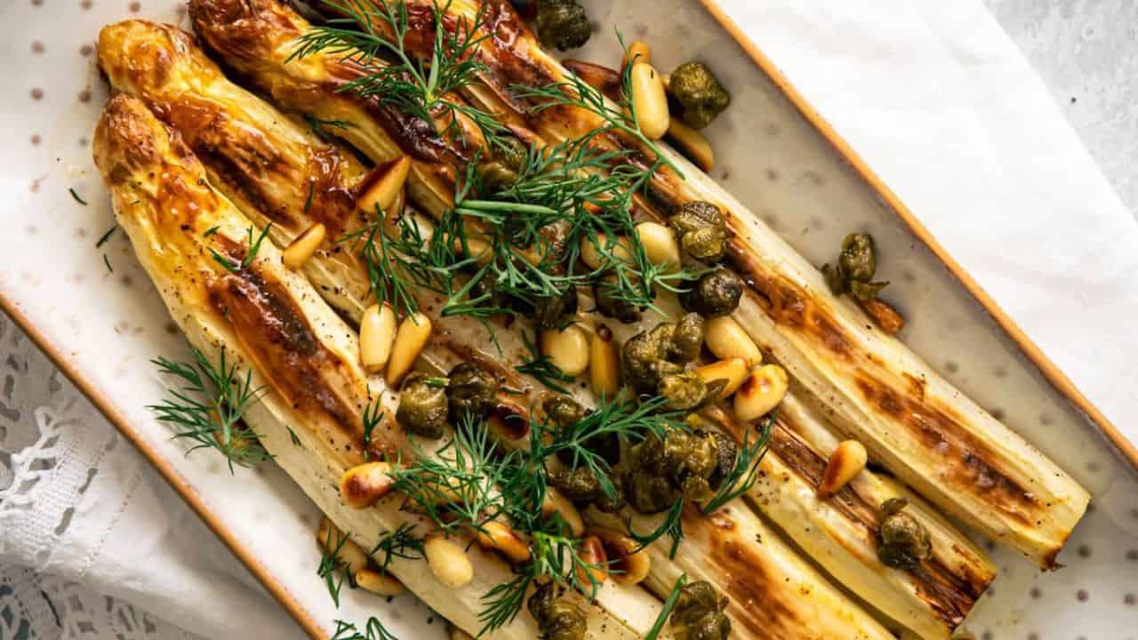 Roasted White Asparagus