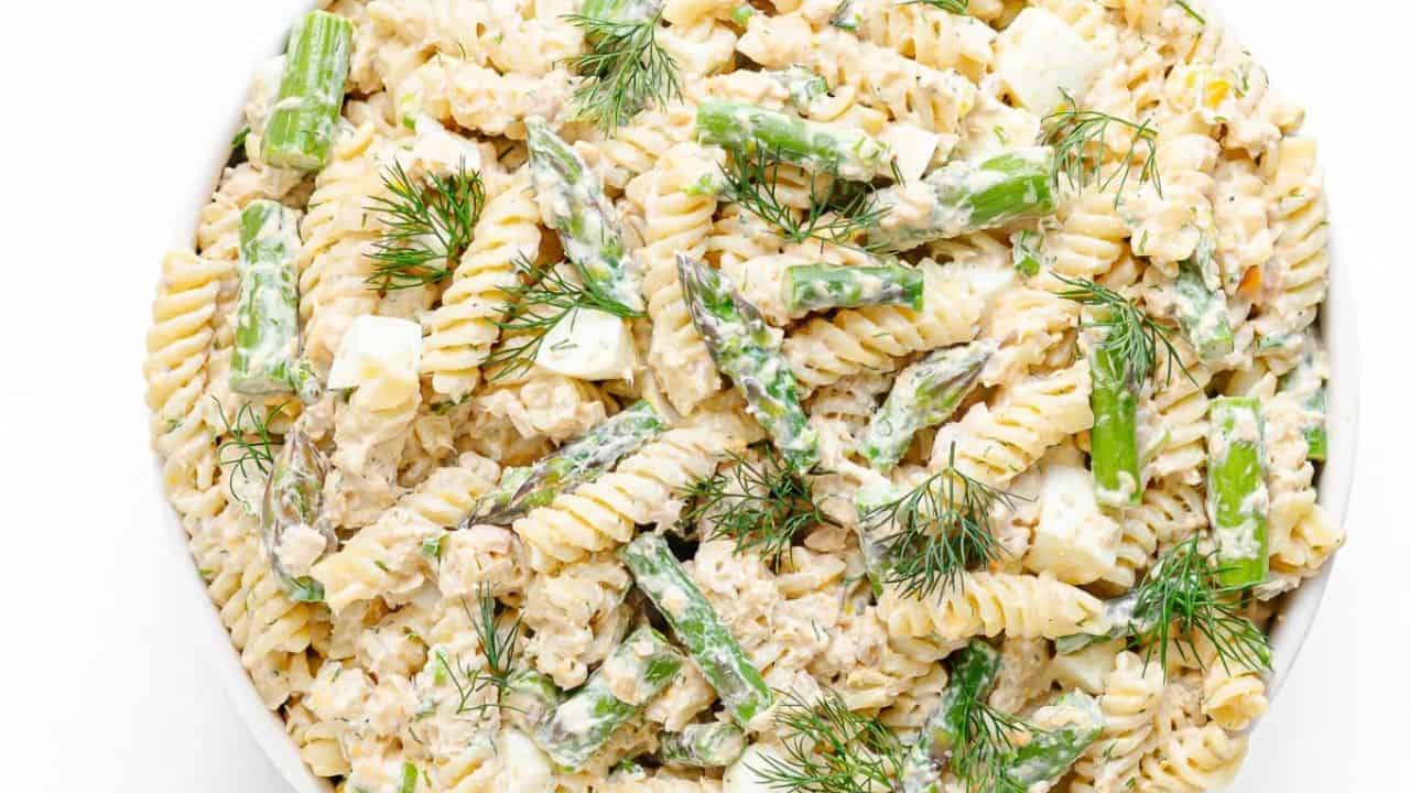 Salmon Asparagus Pasta Salad