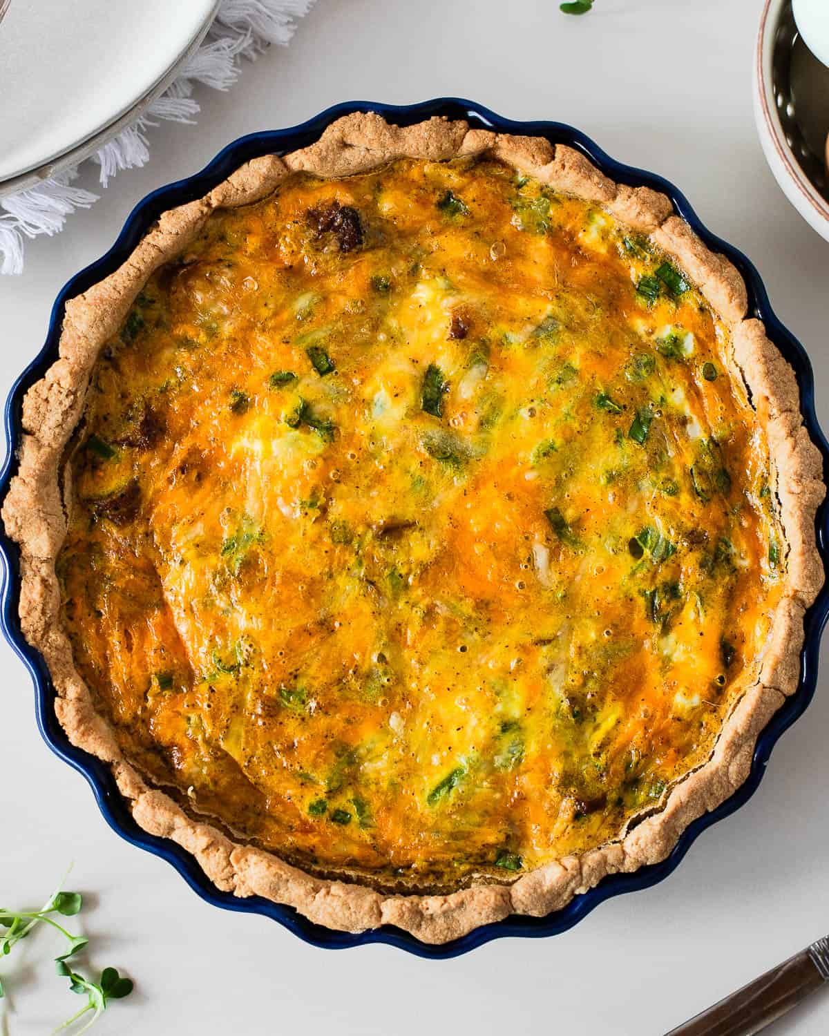 Sausage and Broccoli Quiche