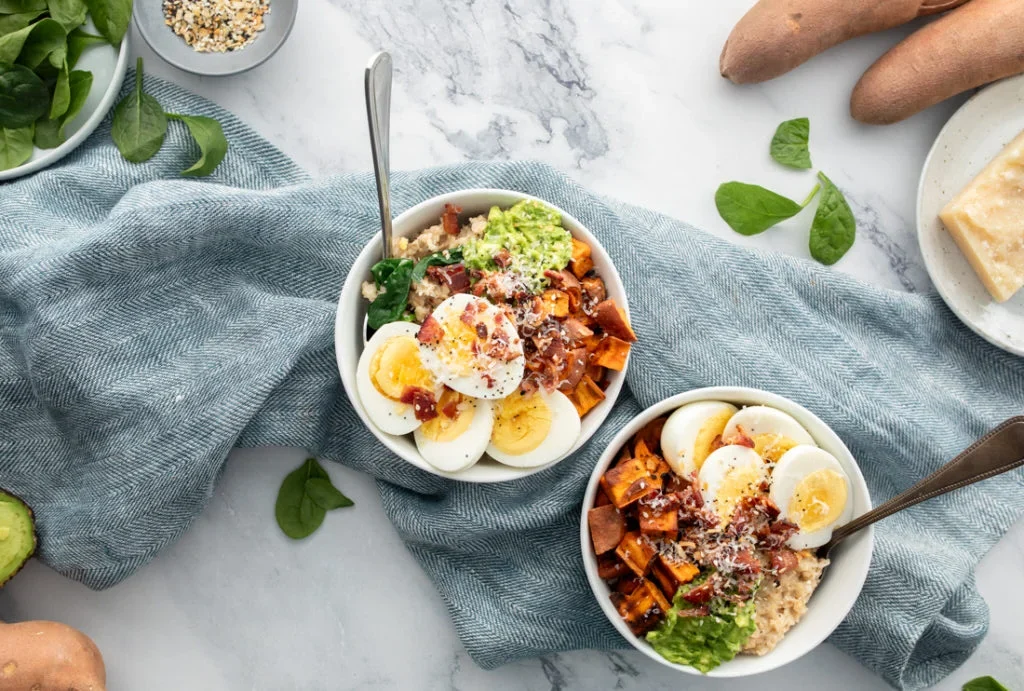 Savory Oatmeal With Eggs