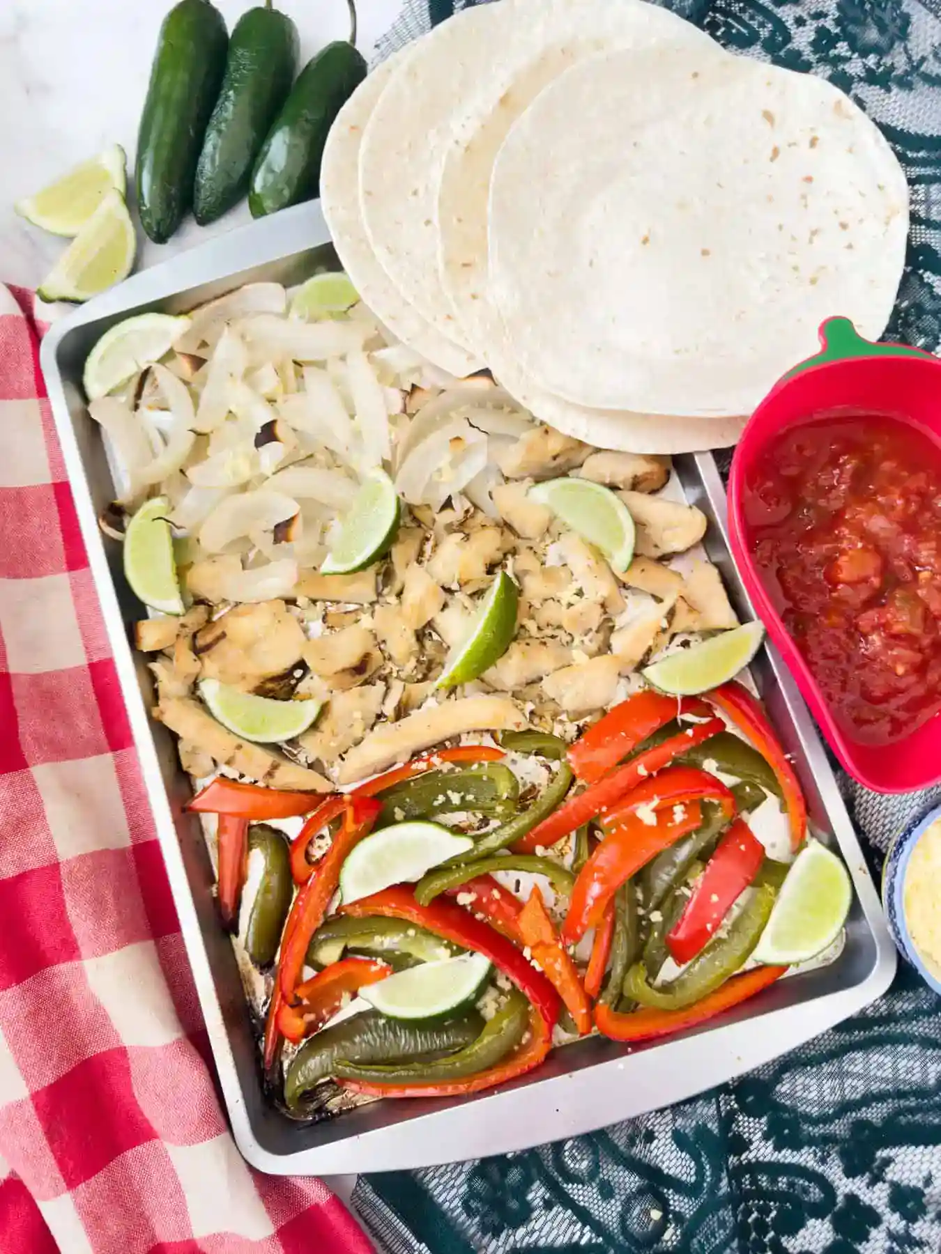 Sheet Pan Chicken Fajitas