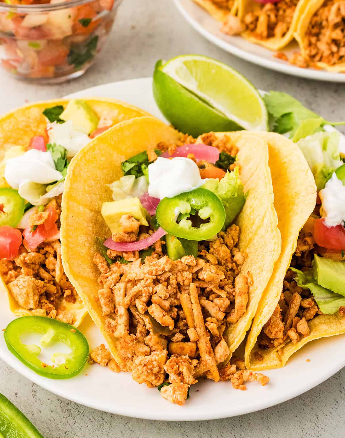 Shredded Tofu Tacos