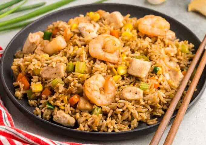 Shrimp And Chicken Fried Rice