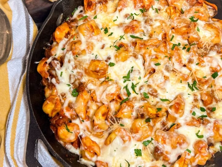 Skillet Cheese Tortellini