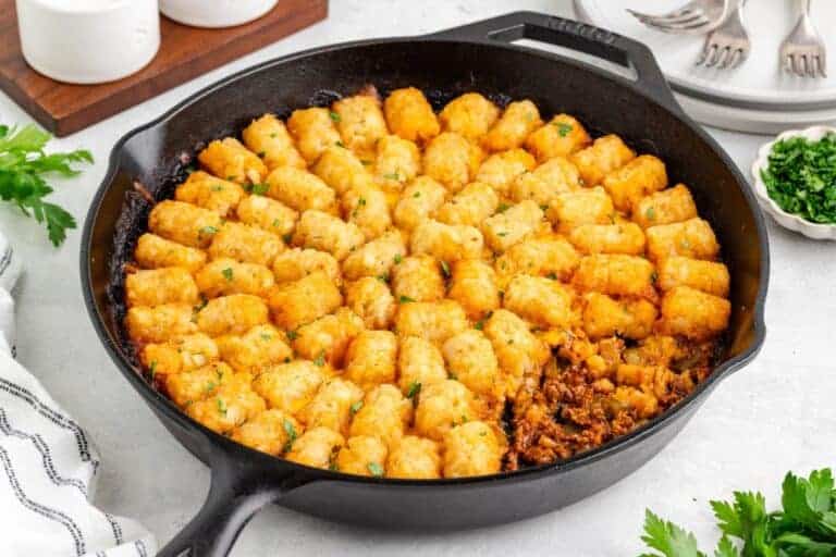 Sloppy Joe Tater Tot Casserole