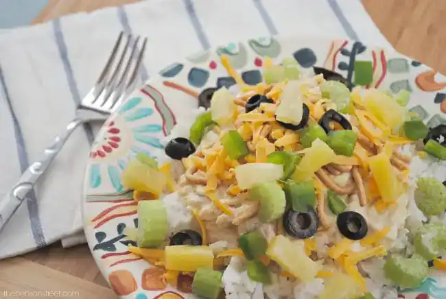 Slow Cooker Hawaiian Haystacks