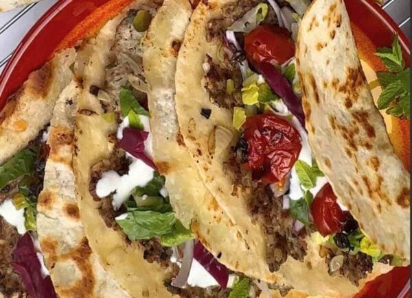 Smashed Kefta Tacos