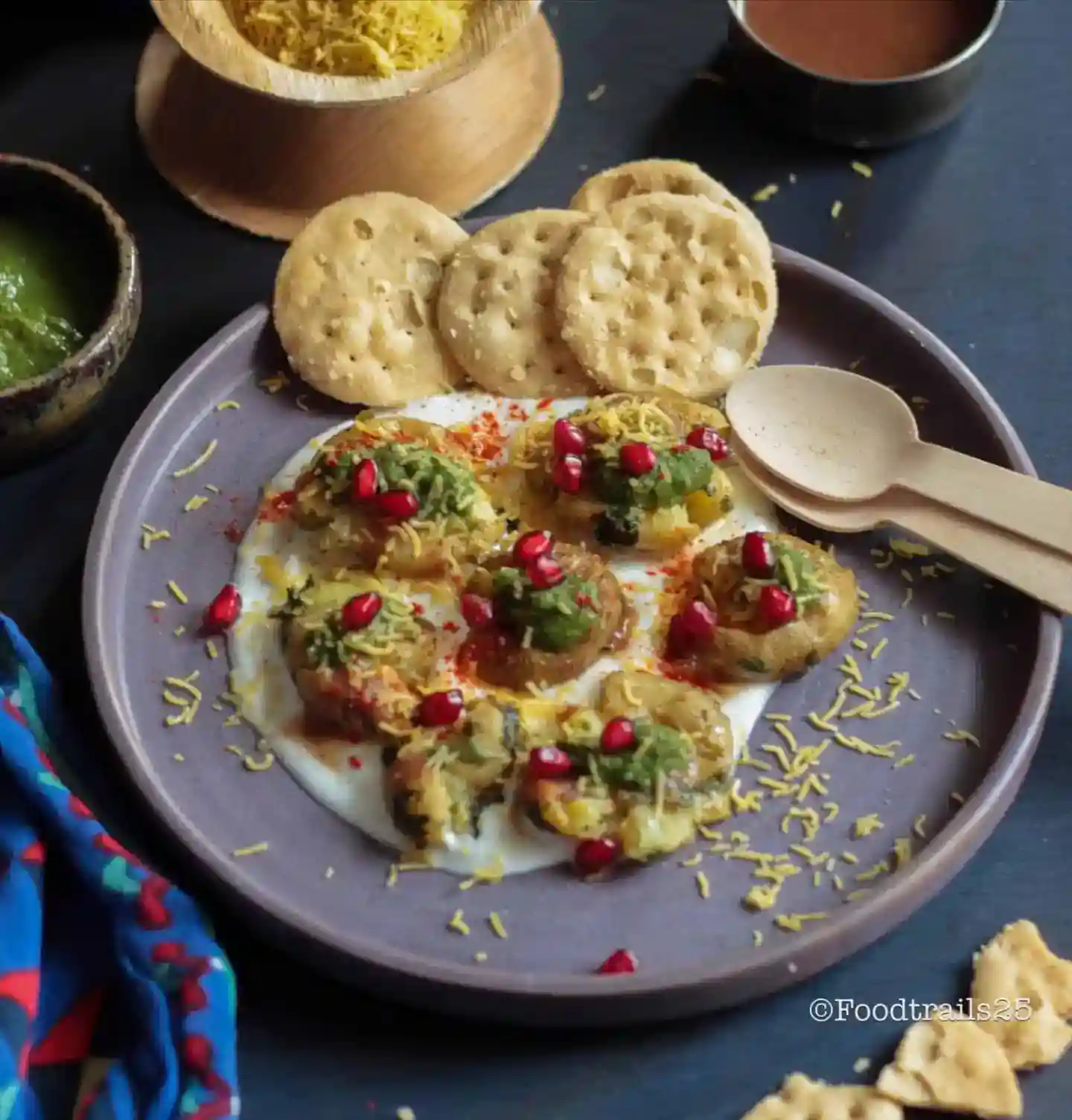 Smashed Potato Chaat
