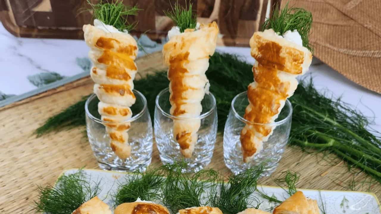 Smoked Salmon Cream Cheese Pastries
